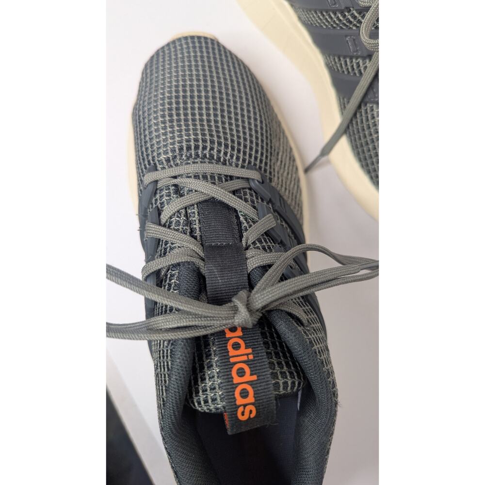 Adidas Questar Flow Green Legend Earth Orange Men boys size 6.5 - Picture 10 of 10